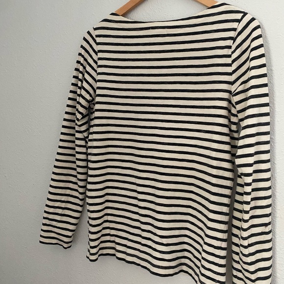 French Girl Navy stripped Gap Top - Picture 1 of 4